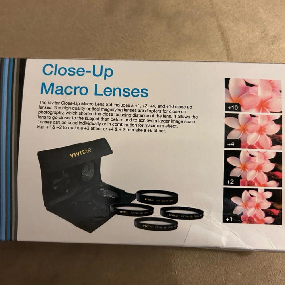 Vivitar 37mm Close-Up Macro Lenses 4 Piece Kit - Black